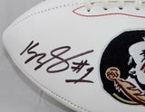 Kelvin Benjamin Autographed Florida State Seminoles Logo Football- Beckett Auth