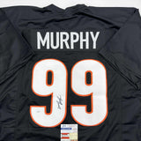 Autographed/Signed Myles Murphy Cincinnati Black Football Jersey JSA COA