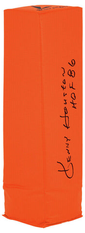 Ken Houston Signed BSN Orange Football Endzone Pylon w/HOF'86 - (SCHWARTZ COA)