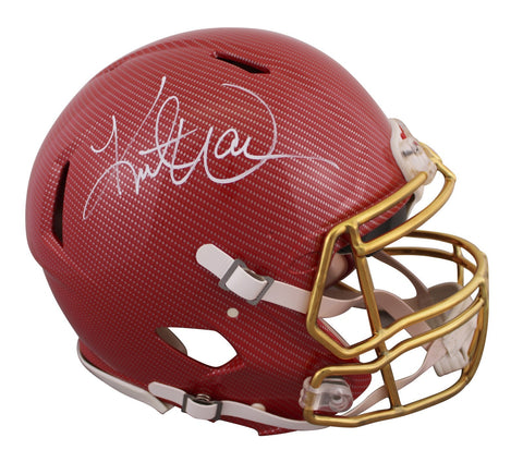 Kurt Warner Signed Custom Hydro Dipped Full Size Speed Proline Helmet BAS 1