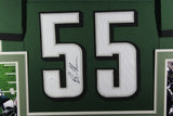 BRANDON GRAHAM (Eagles green SKYLINE) Signed Autographed Framed Jersey JSA