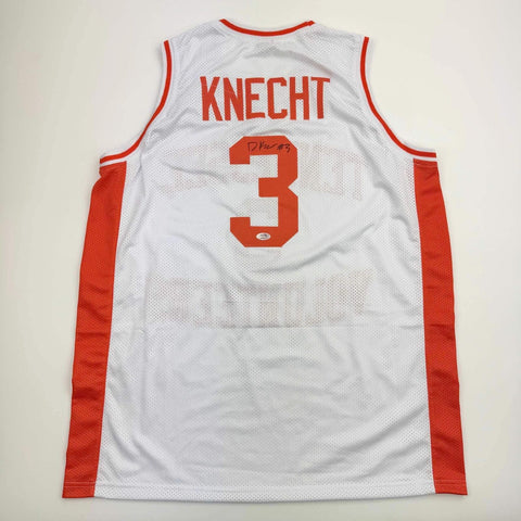 Autographed/Signed Dalton Knecht Tennessee White Basketball Jersey PSA COA