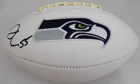 FRANK CLARK AUTOGRAPHED WHITE SEATTLE SEAHAWKS LOGO FOOTBALL MCS HOLO 137956