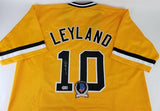 Jim Leyland Signed Pirates Jersey (Beckett) Pittsburgh Manager 1986-1996