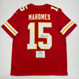 Autographed/Signed Patrick Mahomes Red Authentic Nike Game Jersey Fanatics COA