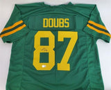 Romeo Doubs Signed Green Bay Packers Color Rush Jersey (Beckett) 2022 4th Rnd Pk