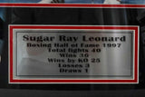 Sugar Ray Leonard Autographed 16X20 Photo Framed