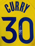 Stephen Curry Autographed Golden State Warriors Nike Swingman Jersey Beckett COA