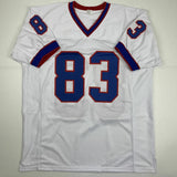 Autographed/Signed ANDRE REED HOF 14 Buffalo White Football Jersey PSA/DNA COA