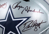 Pearson/Staubach/Dorsett Signed Cowboys F/S Speed Helmet-Beckett W Hologram