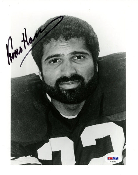 Franco Harris Autographed/Signed Pittsburgh Steelers 8x10 Photo PSA 48586