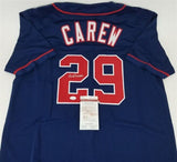 Rod Carew Signed Minnesota Twins Jersey (JSA COA) 18xAll Star / 7xBatting Champ