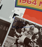 Gene Hickerson & Jim Kanicki Signed Browns 1964 Champions Poster BAS 48234