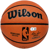 JOHN STOCKTON AUTOGRAPHED AUTHENTIC SERIES IO BASKETBALL JAZZ BECKETT 224367