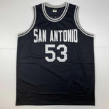 Autographed/Signed Artis Gilmore HOF 11 San Antonio Black Jersey JSA COA