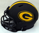 DAVANTE ADAMS AUTOGRAPHED ECLIPSE BLACK PACKERS SPEED MINI HELMET BECKETT 185814