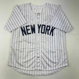 Autographed/Signed Willie Randolph New York Pinstripe Baseball Jersey BAS COA