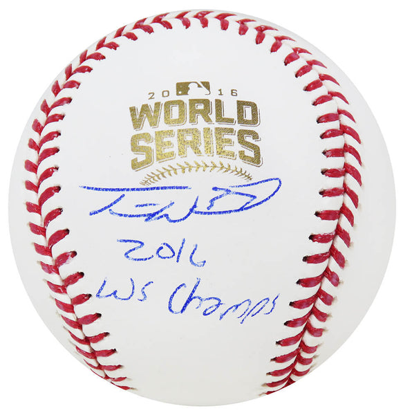 Travis Wood Signed Rawlings 2016 World Series Baseball w/2016 Champs- CSS LIVE