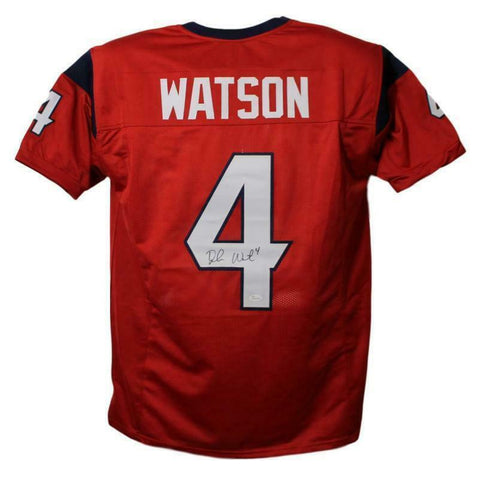 Deshaun Watson Autographed Houston Texans Red XL Jersey JSA 22315