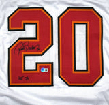 Ronde Barber Autographed White Pro Style Jersey w/ HOF - Beckett W Hologram