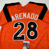 Autographed/Signed Nolan Arenado 2017 All-Star Game Baseball Jersey JSA COA