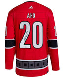 AHO SEBASTIAN Autographed Hurricanes Reverse Retro Adidas Jersey FANATICS