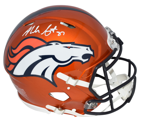 NOAH FANT AUTOGRAPHED DENVER BRONCOS FLASH AUTHENTIC SPEED HELMET BECKETT