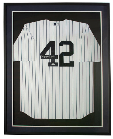 Mariano Rivera Signed Framed Yankees Nike Baseball Jersey Enter Sandman JSA