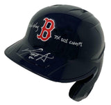 DAVID ORTIZ Autographed "HOF 22, 3x WS Champs" Batting Helmet FANATICS LE 34/34