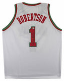 Oscar Robertson Authentic Signed White Pro Style Jersey BAS Witnessed