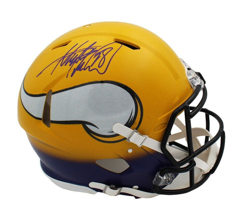 Adrian Peterson Signed Minnesota Vikings Speed Authentic Custom Fade Helmet