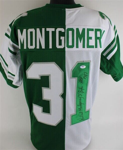 Wilbert Montgomery "Eagles HOF 1987" Signed Philadelphia Eagles Jersey (PSA COA)