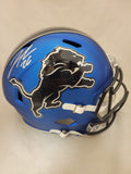 JAHMYR GIBBS SIGNED DETROIT LIONS 2024 ALTERNATE F/S SPEED REP HELMET FANATICS