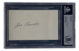 Joe Sewell Cleveland Guardians Signed Slabbed Index Card BAS 00012634274