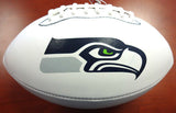 PAUL RICHARDSON AUTOGRAPHED SIGNED WHITE LOGO FOOTBALL SEAHAWKS MCS HOLO 80902