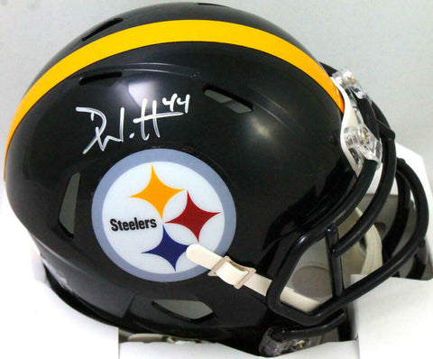 Derek Watt Autographed Pittsburgh Steelers Speed Mini Helmet - JSA W Auth *Silve