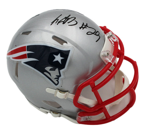 LeGarrette Blount Signed New England Patriots Speed NFL Mini Helmet