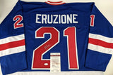 Mike Eruzione Signed Team USA "Miracle on Ice" Jersey (JSA COA) Team Captain