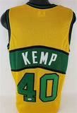 Shawn Kemp Signed SuperSonics Jersey (PSA COA) Seattle's #1 Pick 1989 NBA Draft