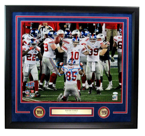 David Tyree Signed/Autographed 16x20 Photo New York Giants Framed JSA 192369