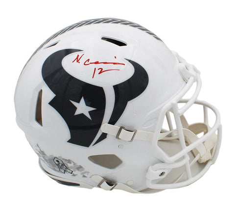 Nico Collins Signed Houston Texans Speed Auth Salute to Service 3 NFL Helmet