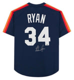 NOLAN RYAN Autographed Houston Astros Authentic Navy Throwback Jersey FANATICS