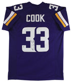 Dalvin Cook Authentic Signed Purple Pro Style Jersey Autographed BAS Witnessed