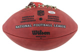 Eagles Jason Kelce Signed "The Duke" Team Showcase Football W/ Case PSA/DNA Itp