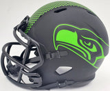 TYLER LOCKETT AUTOGRAPHED SEAHAWKS ECLIPSE BLACK SPEED MINI HELMET MCS 200481