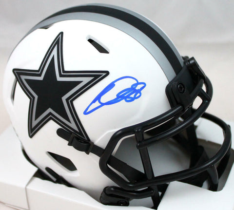 CeeDee Lamb Autographed Dallas Cowboys Lunar Speed Mini Helmet *Front-Fanatics