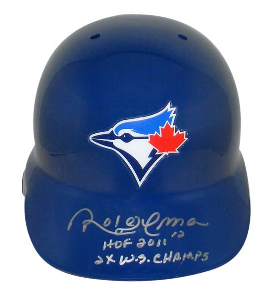 ROBERTO ALOMAR AUTOGRAPHED TORONTO BLUE JAYS FULL SIZE BASEBALL BATTING HELMET