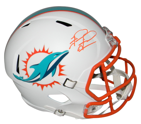 TUA TAGOVAILOA SIGNED MIAMI DOLPHINS FLAT WHITE FULL SIZE SPEED HELMET FANATICS