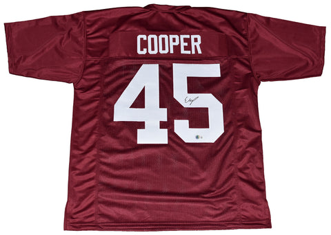 EDGERRIN COOPER SIGNED AUTOGRAPHED TEXAS A&M AGGIES #45 JERSEY BECKETT