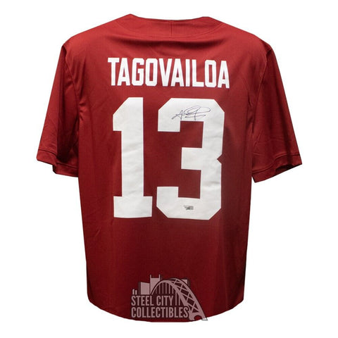 Tua Tagovailoa Autographed Alabama Nike Maroon Football Jersey - Fanatics